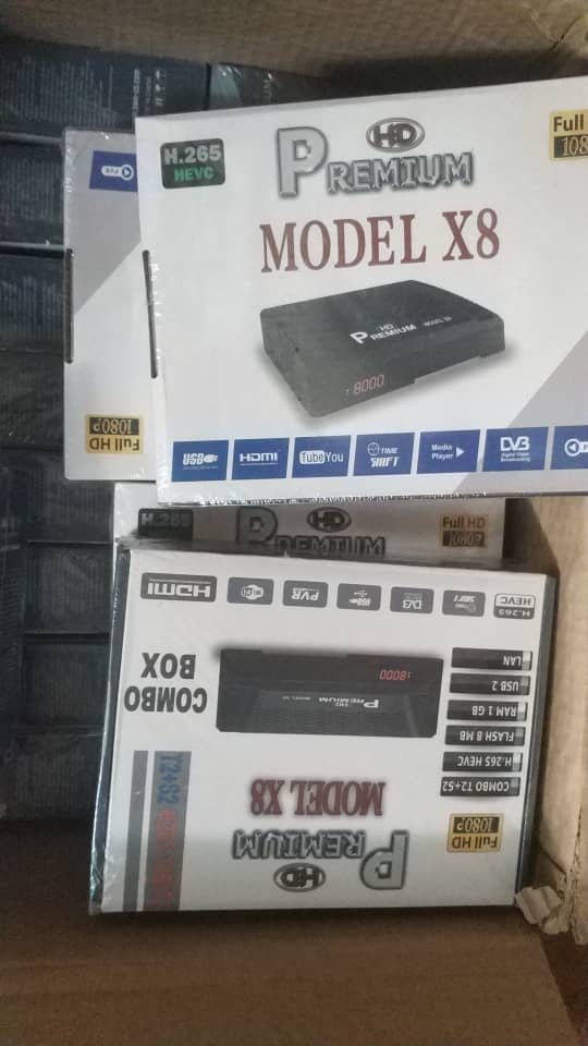 گیرنده دیجیتال پرمیوم مدل x8 فول اچ دی ده بیت رنگ H265 واقعی کمبو دارای گیرنده دیجیتال داخلی